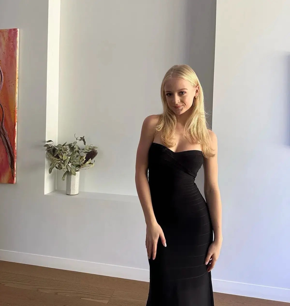 Herve Leger Black Sara Gown Size XS/AU6 photo 3