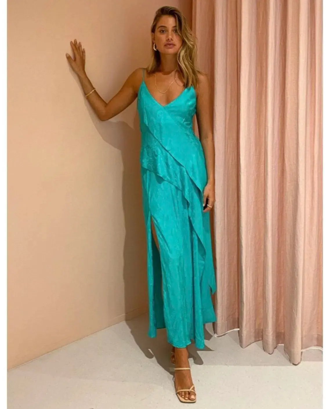 Acler Godwick Dress in Electric Green Size 12 photo 2