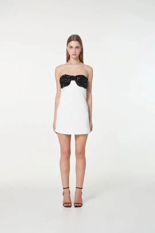 Par Violet Romantica Dress White Size 6 photo 3