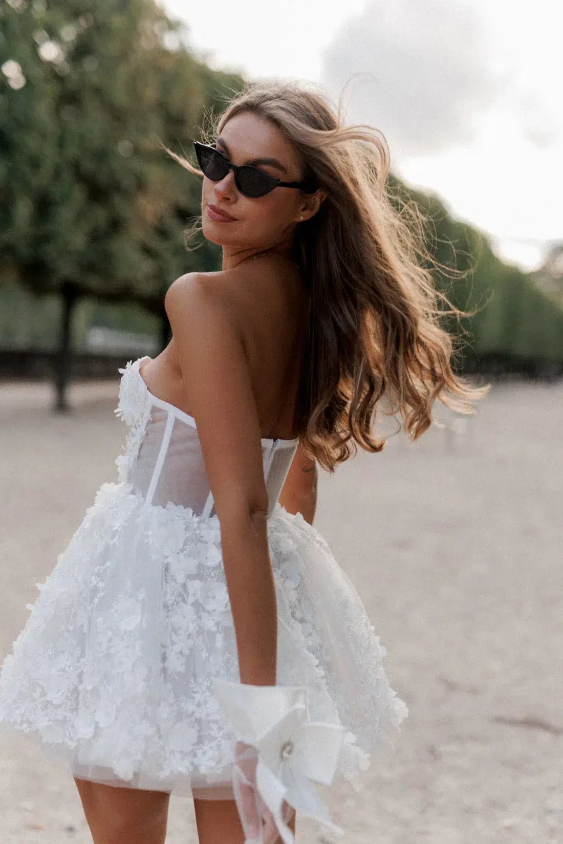 Rosie Etienne Fleur Dress White Size 10 photo 9