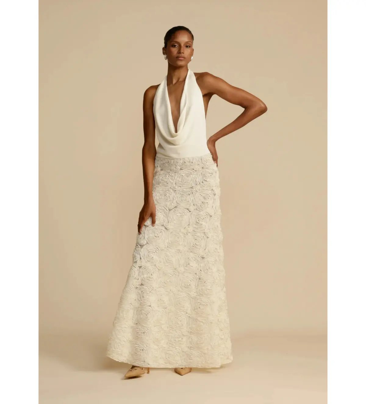 Arcina Ori Adriana Maxi Dress White Size AU 10 photo 2