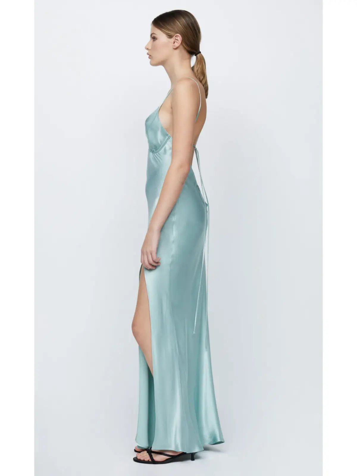 Bec & Bridge Ren Split Maxi Dress Seafoam Green Size AU 6 photo 3