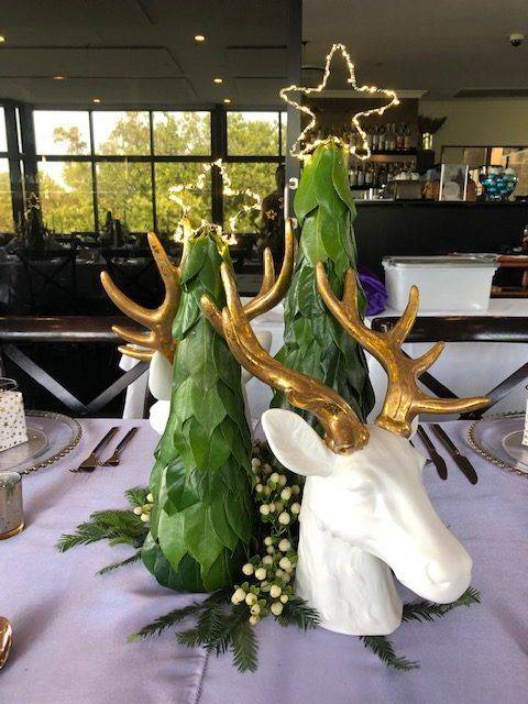 Led Star Christmas Trees with Fresh Camelia photo 2