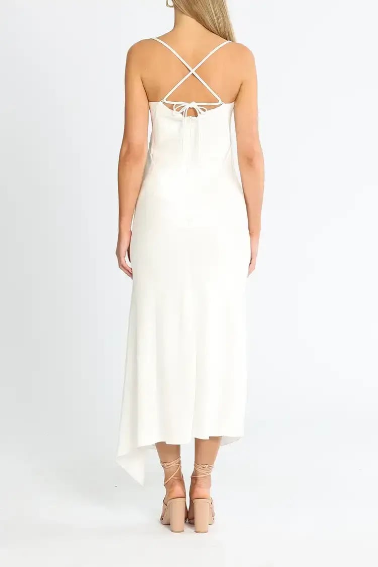 Camilla and Marc Acacia Square Neck Dress in Ivory Size 6 photo 3