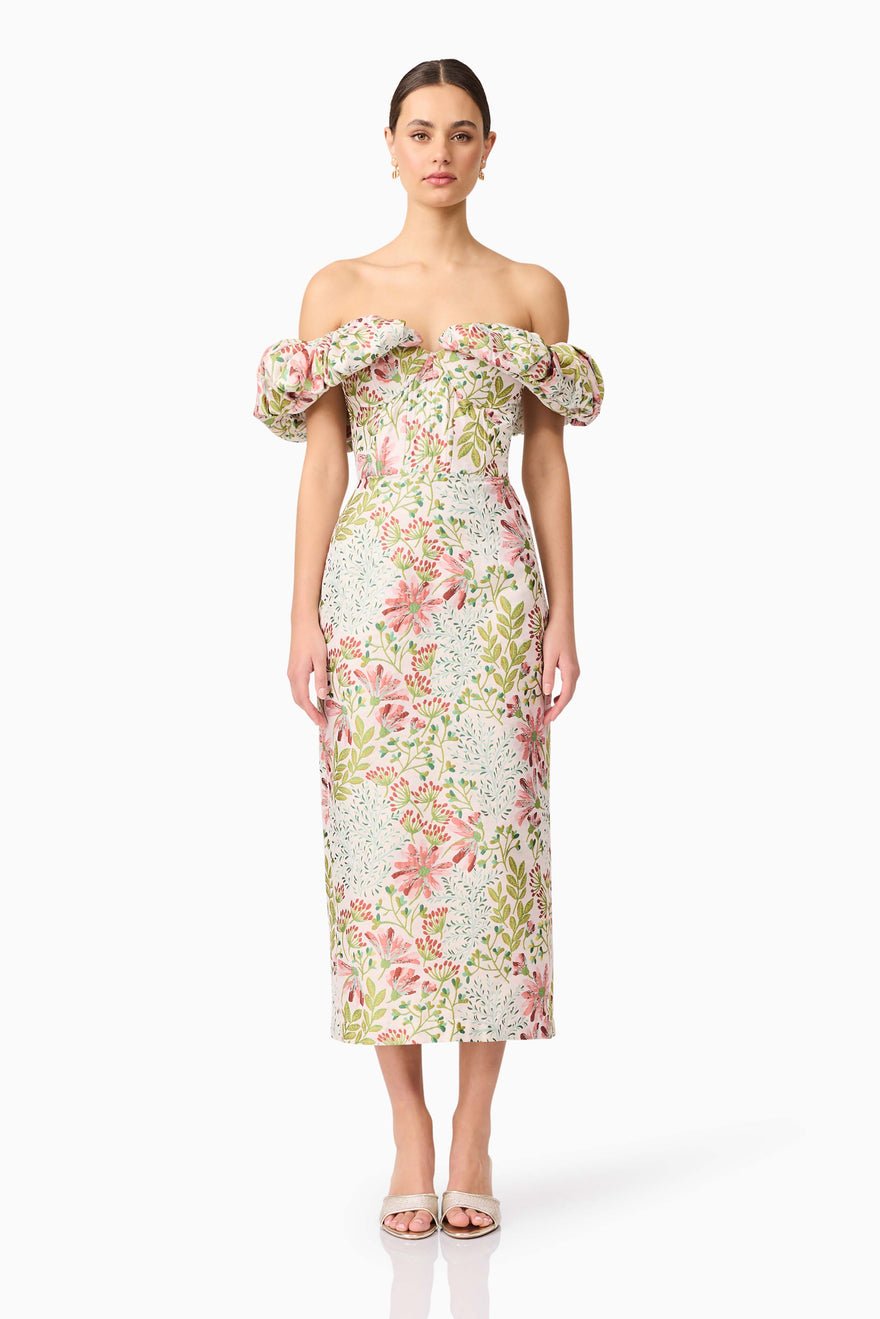 Elliatt Calaantha Midi Dress - Multi photo 4
