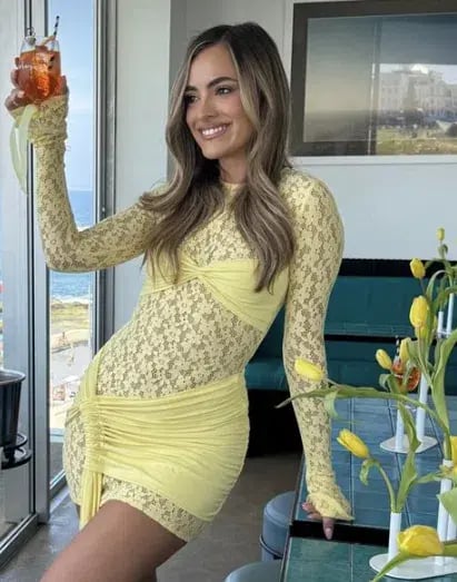 Deconduarte Ortigia Mini Dress Baby Yellow Size 8/S photo 2