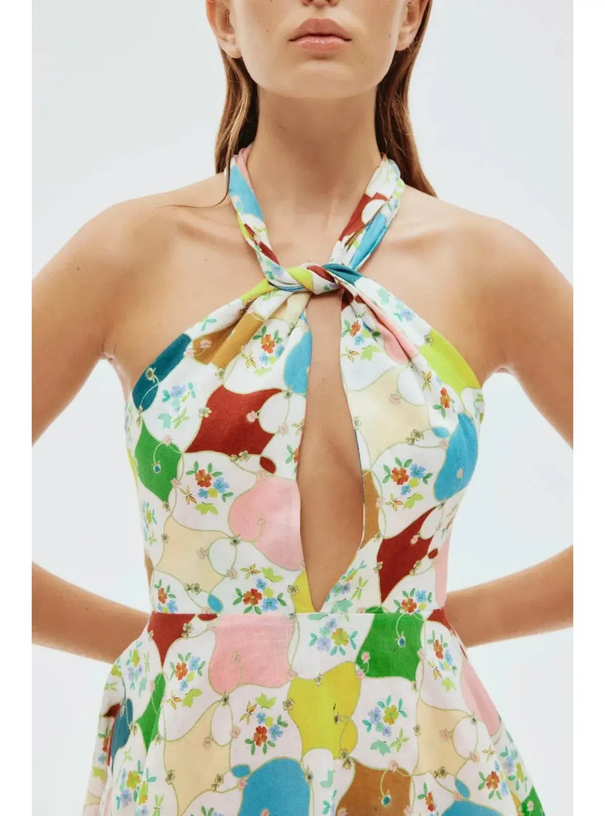Alemais Everly Mini Dress in Multi Size AU 10 photo 2