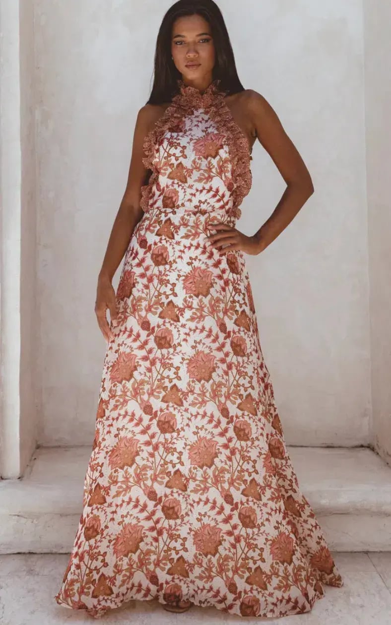 Sonya Moda Ajloun Maxi Dress Paisley Print Size 14 photo 3
