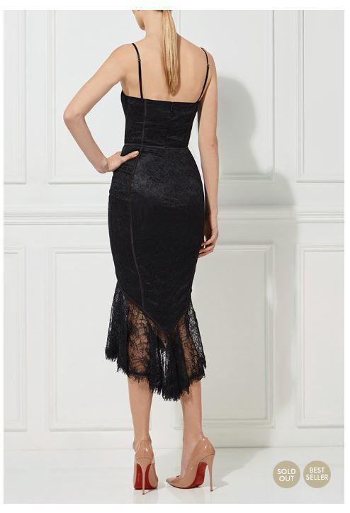 MISHA Darlene Dress Black Size 6/XS photo 3