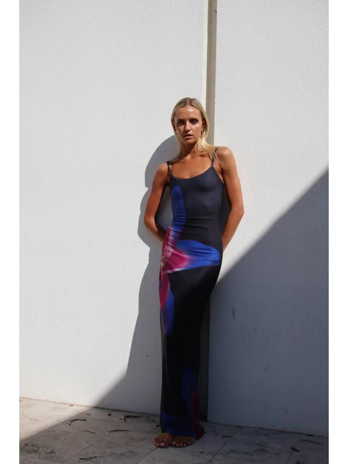 Rat & Boa Midnight Lily Floral Slip Dress Print Size AU 8 photo 4