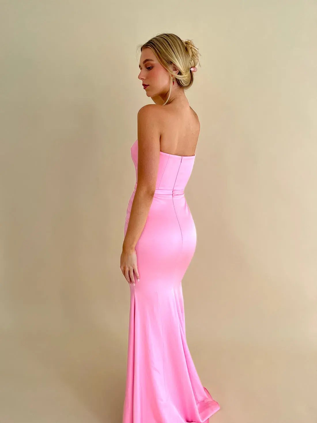 Alex Perry Strapless Gown Pink Size 6 photo 2