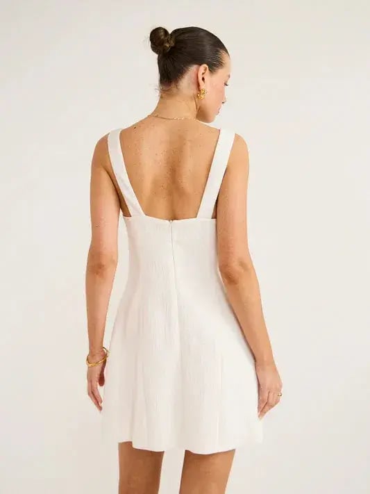 Anna Quan Riona Mini Dress Cream Size 8 photo 3