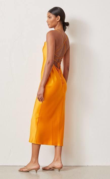 BEC & BRIDGE - Orange Midi Slip Dress (SIZE 6-10) photo 3