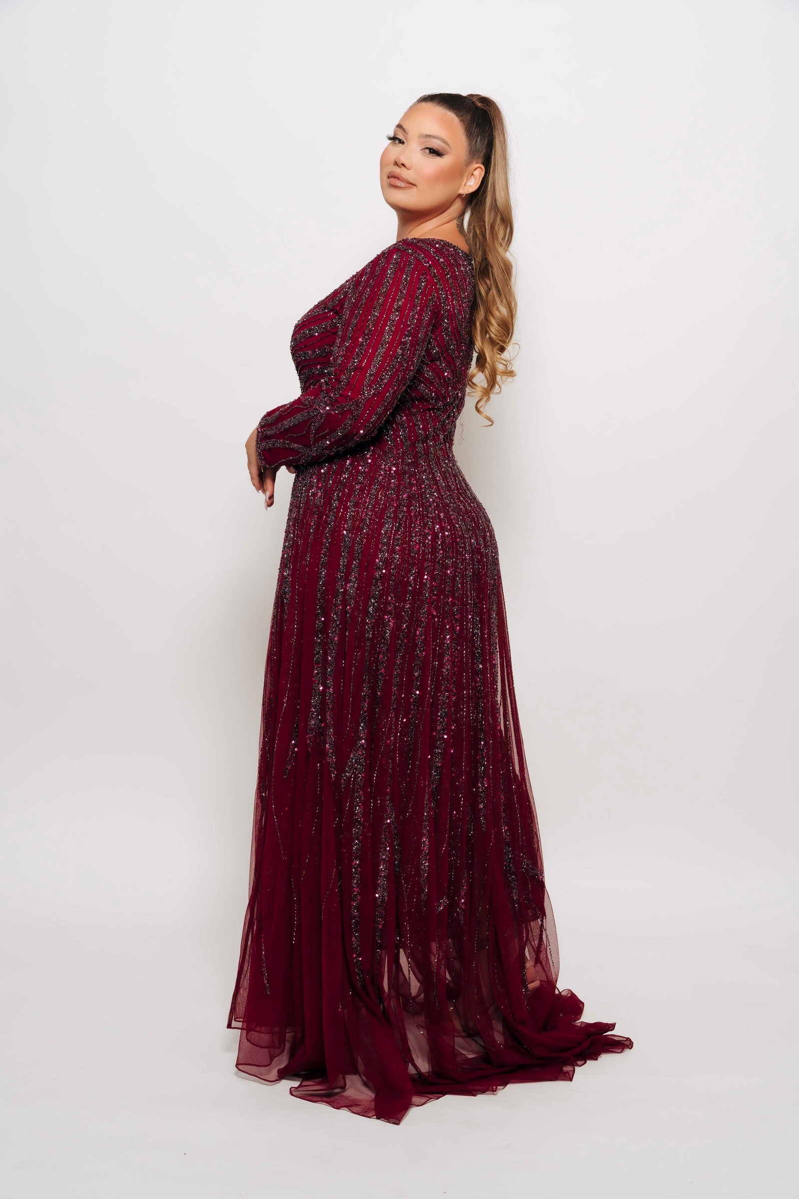 AISHA BY MY SECRET WARDROBE PLUM photo 9