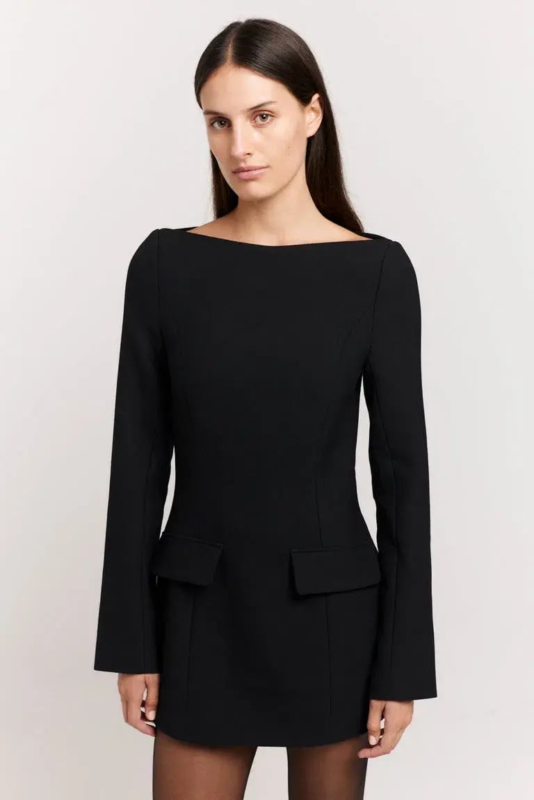 Henne Patrizia Mini Dress Black Size 12 photo 4