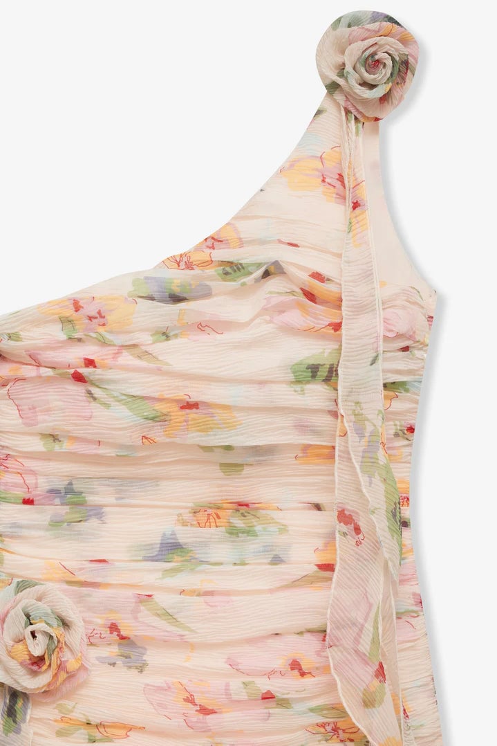 FOR LOVE & LEMONS ABBY ONE SHOULDER MINI DRESS - MULTI photo 5