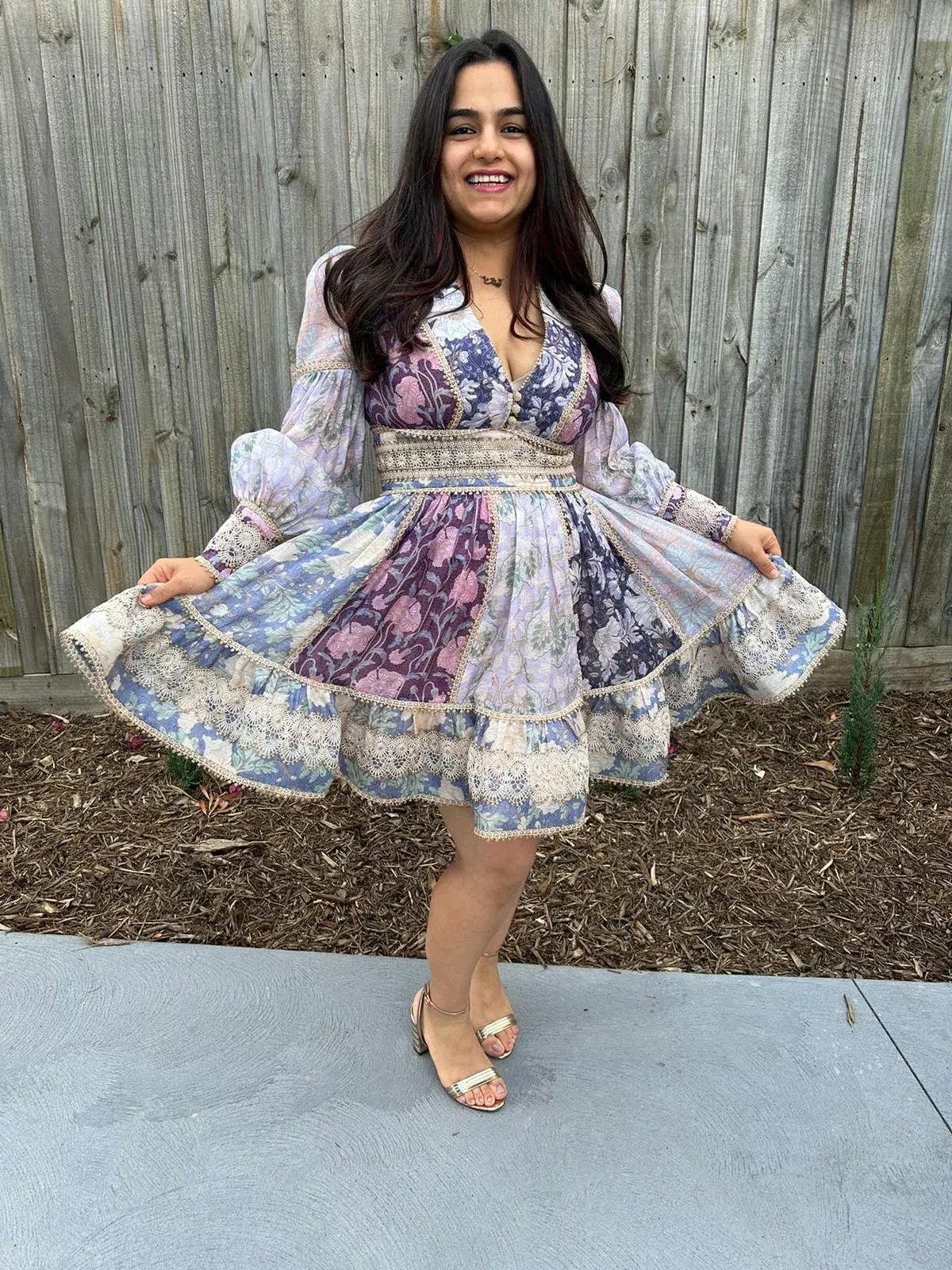 Zimmermann Celestial Mini Dress Multicolor Size 3 / Au 12-14 photo 3