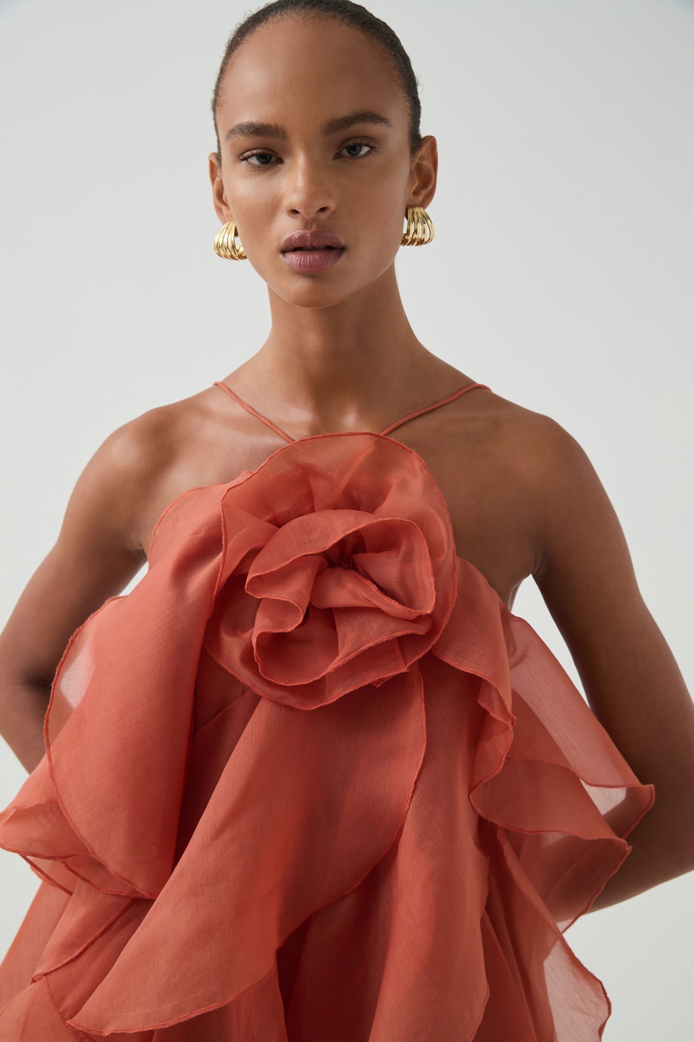 Pandorea Dress in Coral Clay photo 11