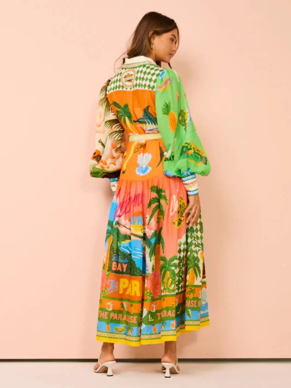 Alemais Paradiso Shirtdress in Multi Size AU 12 photo 3
