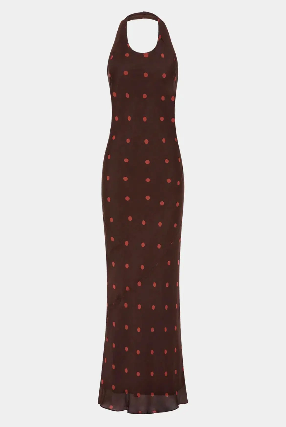 Sir the Label Toni Halter Dress in Chocolate Dot Size 2 / AU 10 photo 6