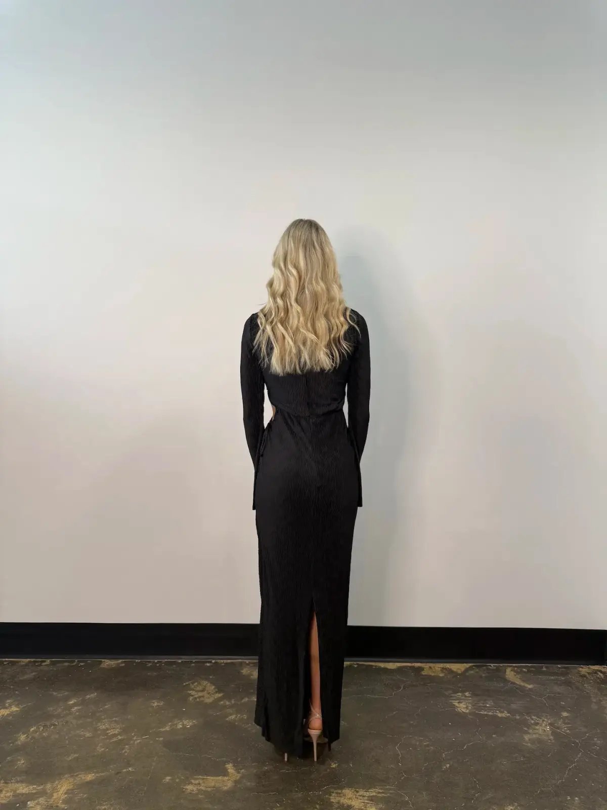 Love Nookie Mirage L/S Maxi Gown Black Size AU 8 photo 3