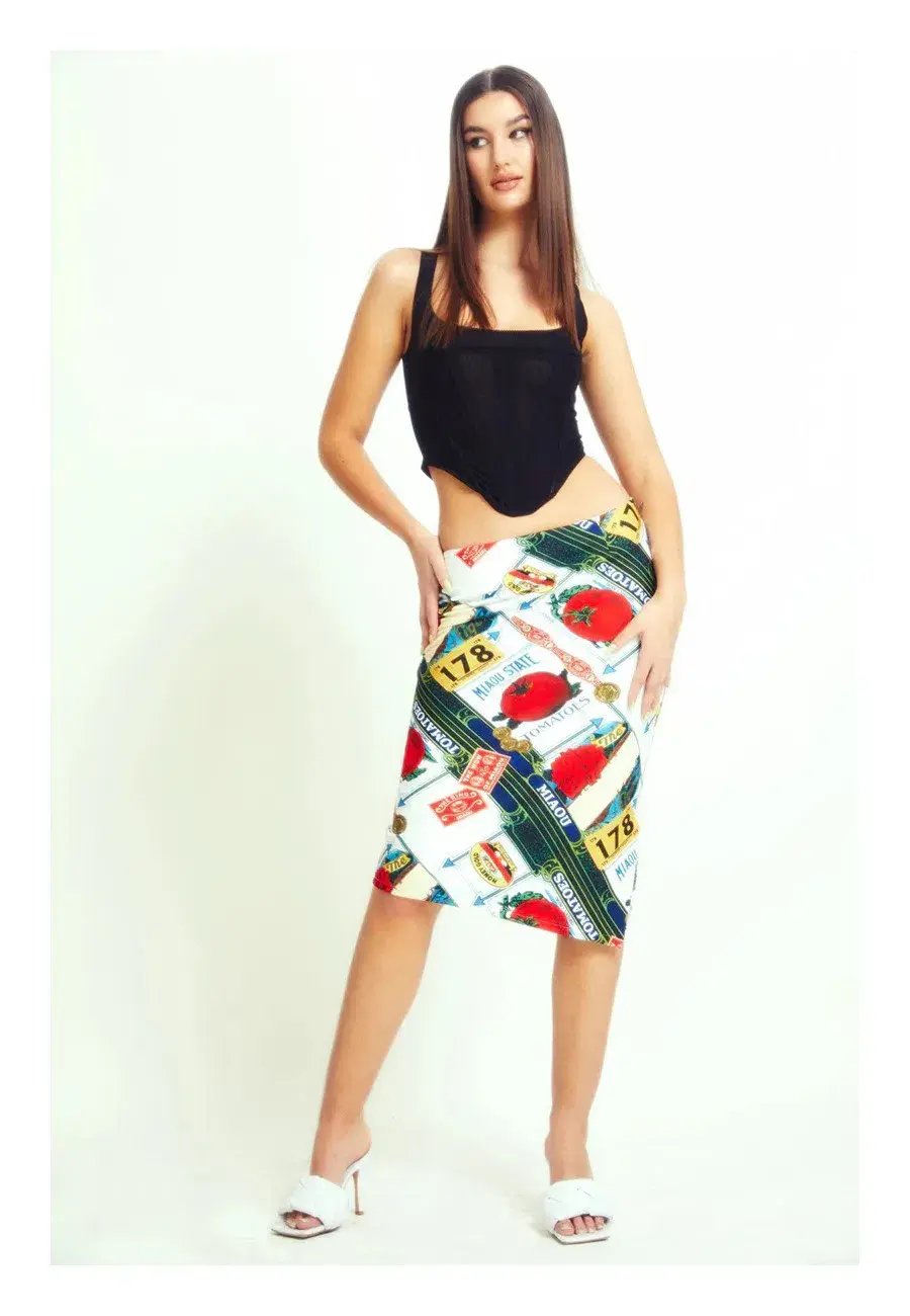 Miaou Moni Skirt in Figaro Print Size 6 photo 2