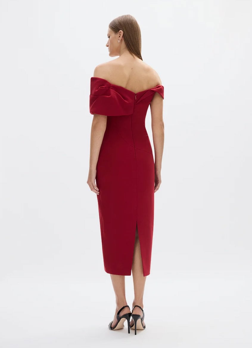 Rachel Gilbert Mattie Dress Wine photo 2