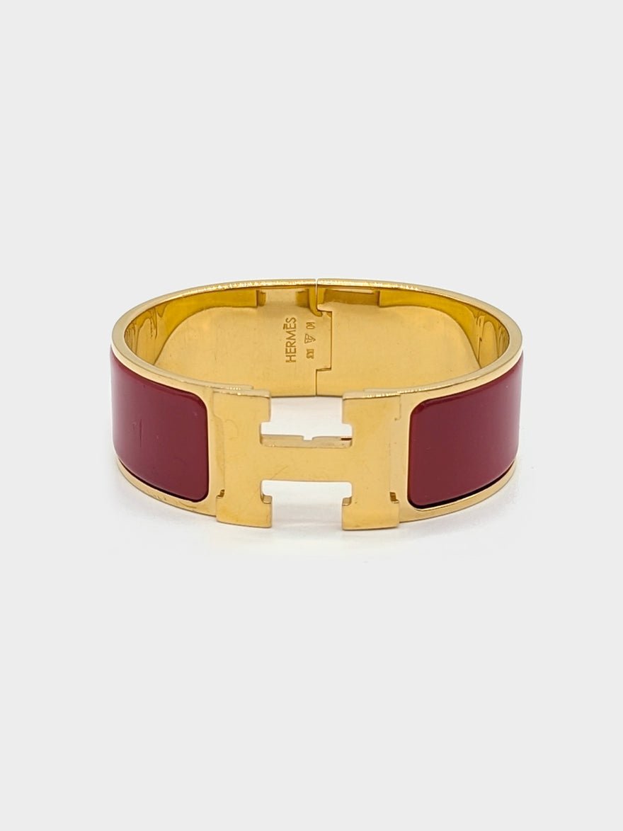 Hermès Clic Clac H Bracelet Rouge Amarante photo 4