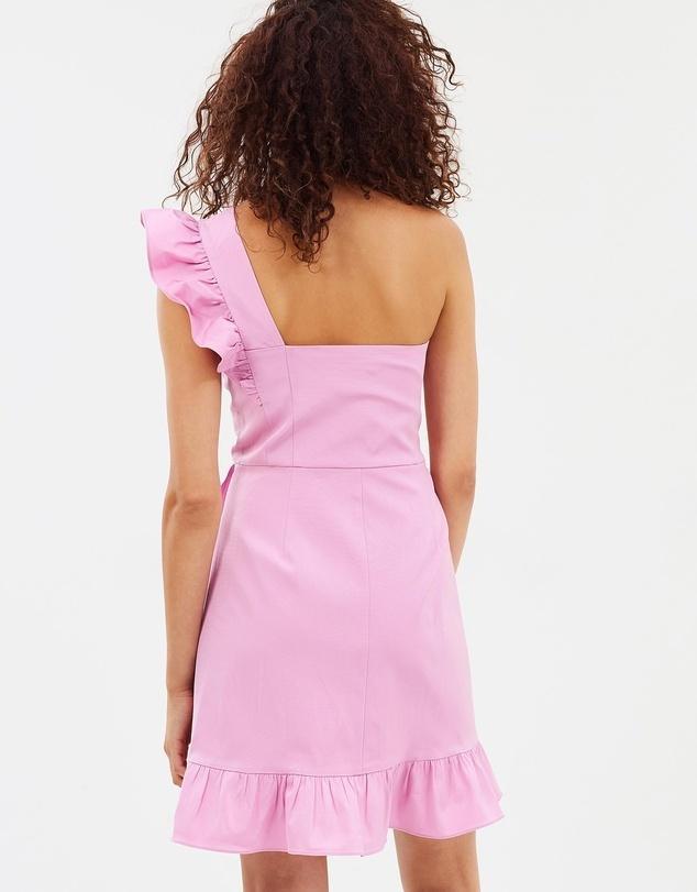 J Crew One Shoulder Ruffle Dress photo 3