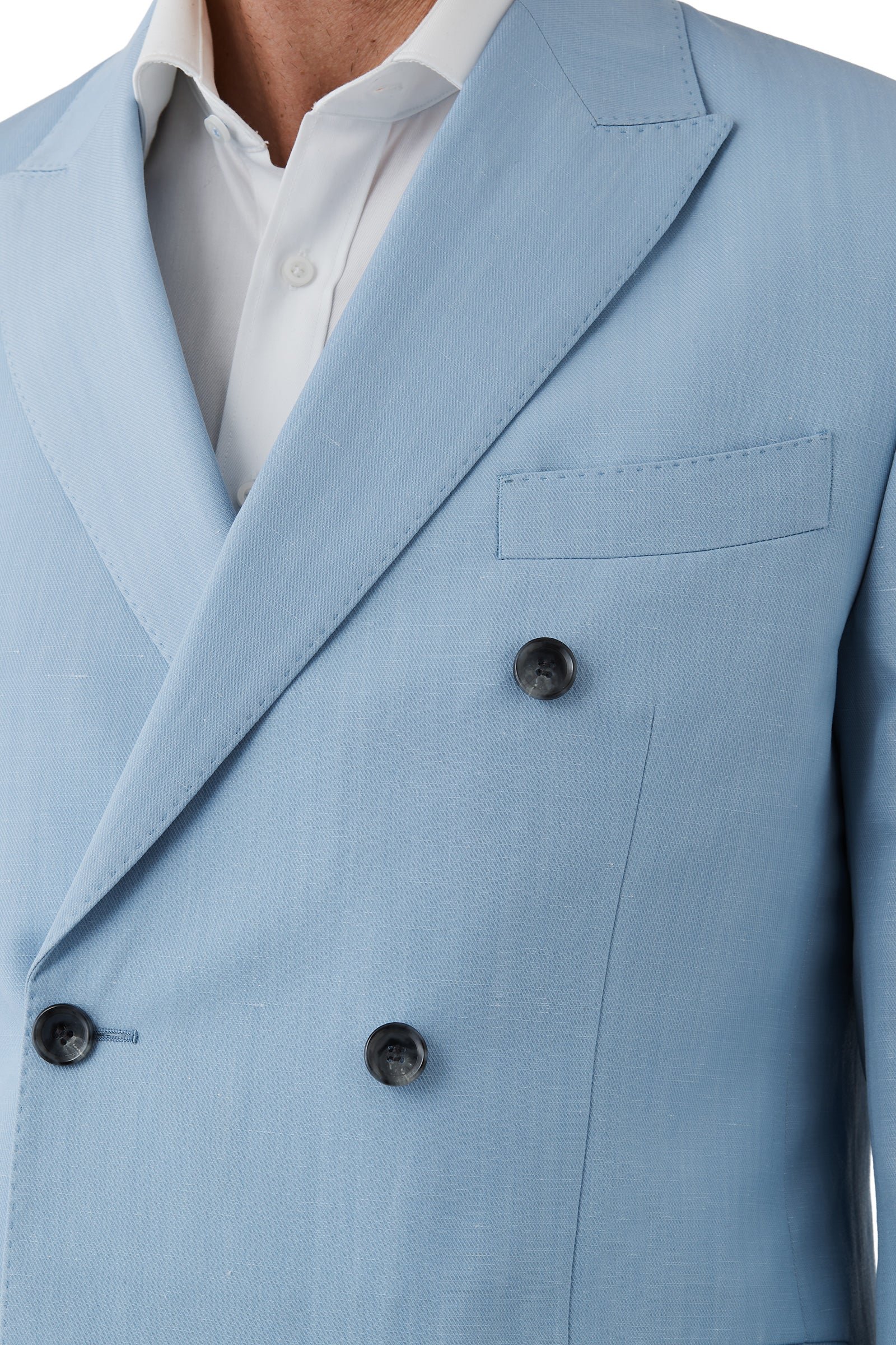 Dom Bagnato Azure Double Breasted Suit Jacket photo 3