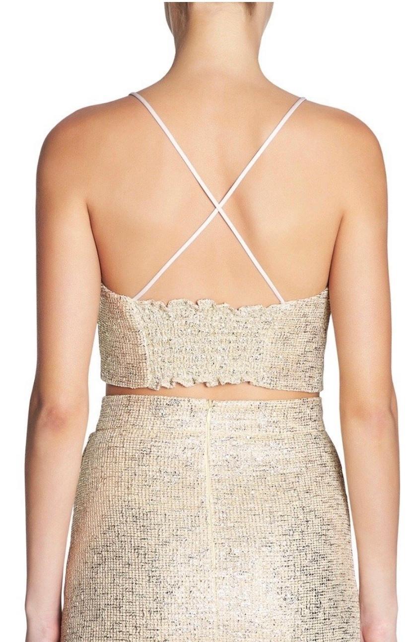 Manning Cartell flash bulb top and skirt set metallic size 8 photo 3