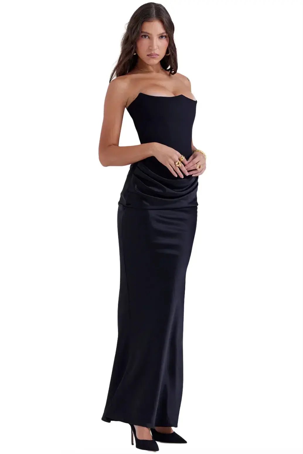 House Of Cb Persephone Dress Black Size 10 photo 3