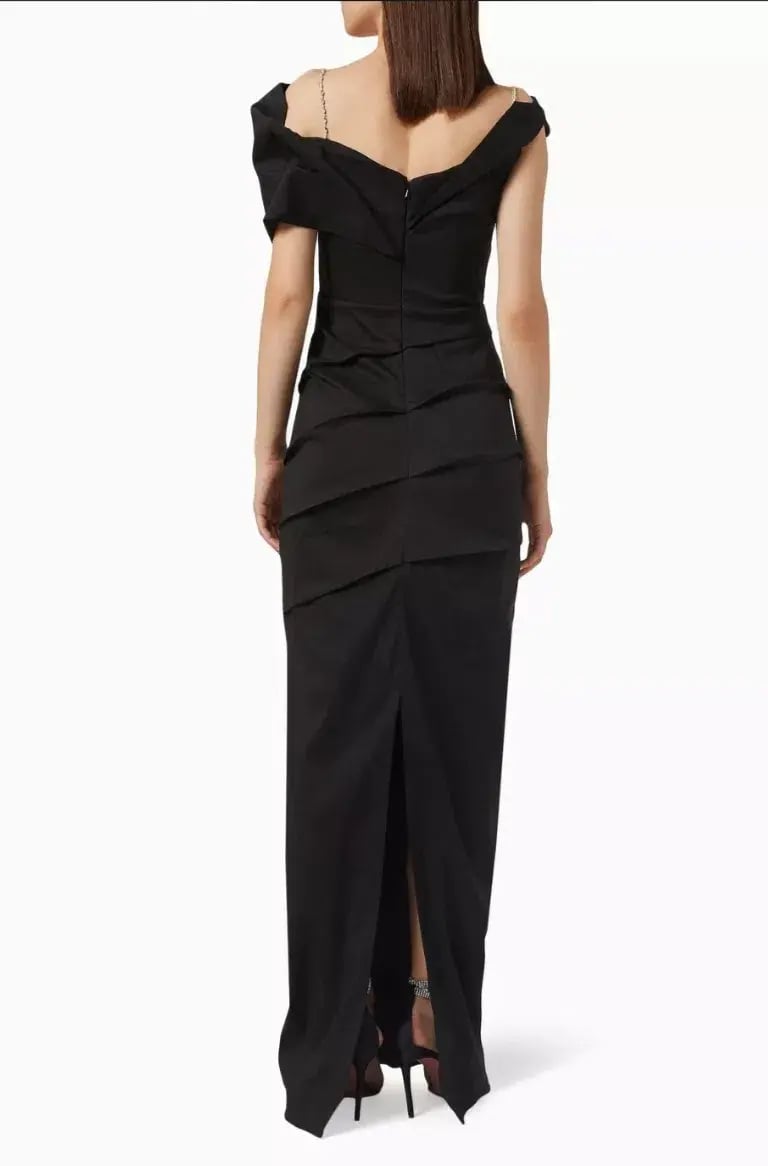Rachel Gilbert Dahli Gown Black Size 3/ AU12 photo 3