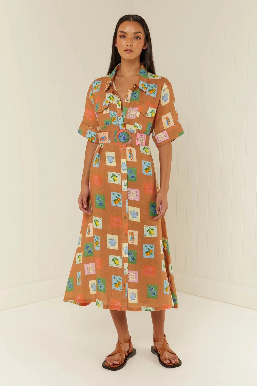 Palm Noosa Souvenir Dress - Brown Emblem photo 5
