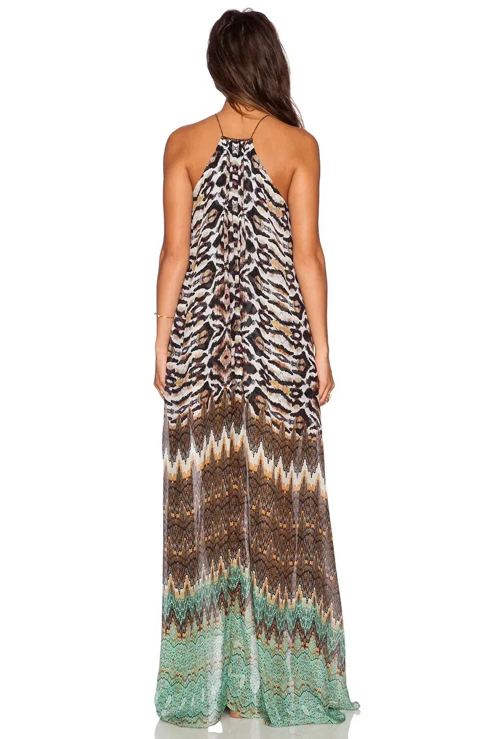 Camilla Long Sheer Overlay Dress Eyasi Stillness Size 8 photo 2