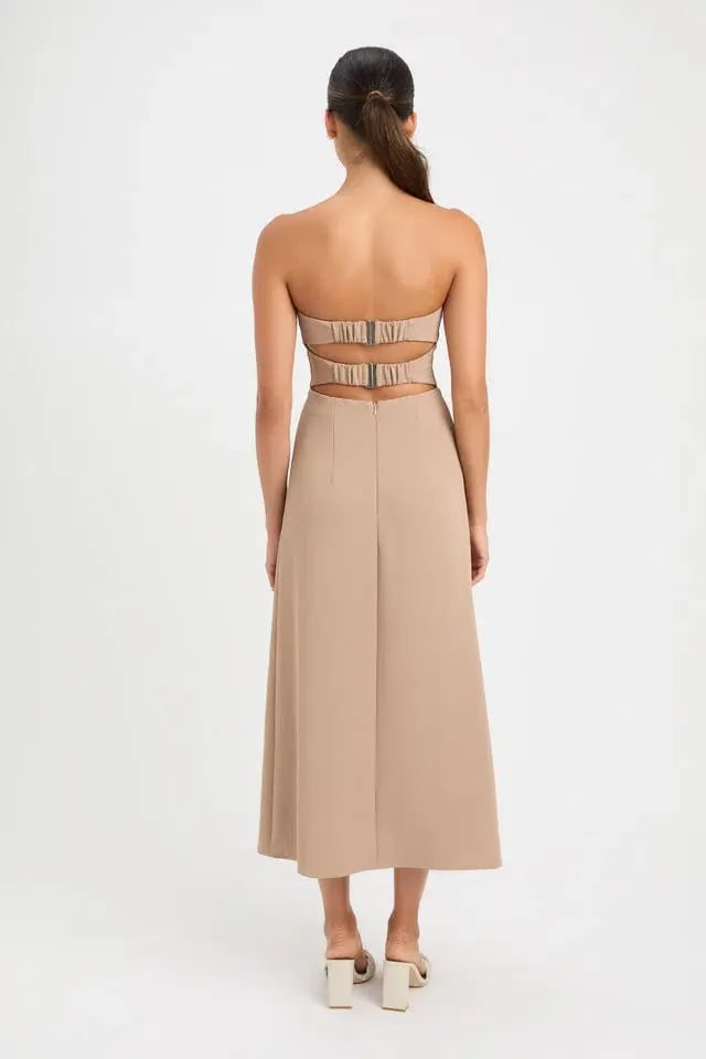 Kookai Alpha Strapless Dress Nude Size 6 photo 2