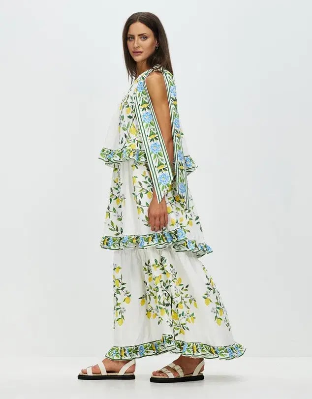 Binny You & Me in Capri Maxi Dress Print Size 12 photo 2