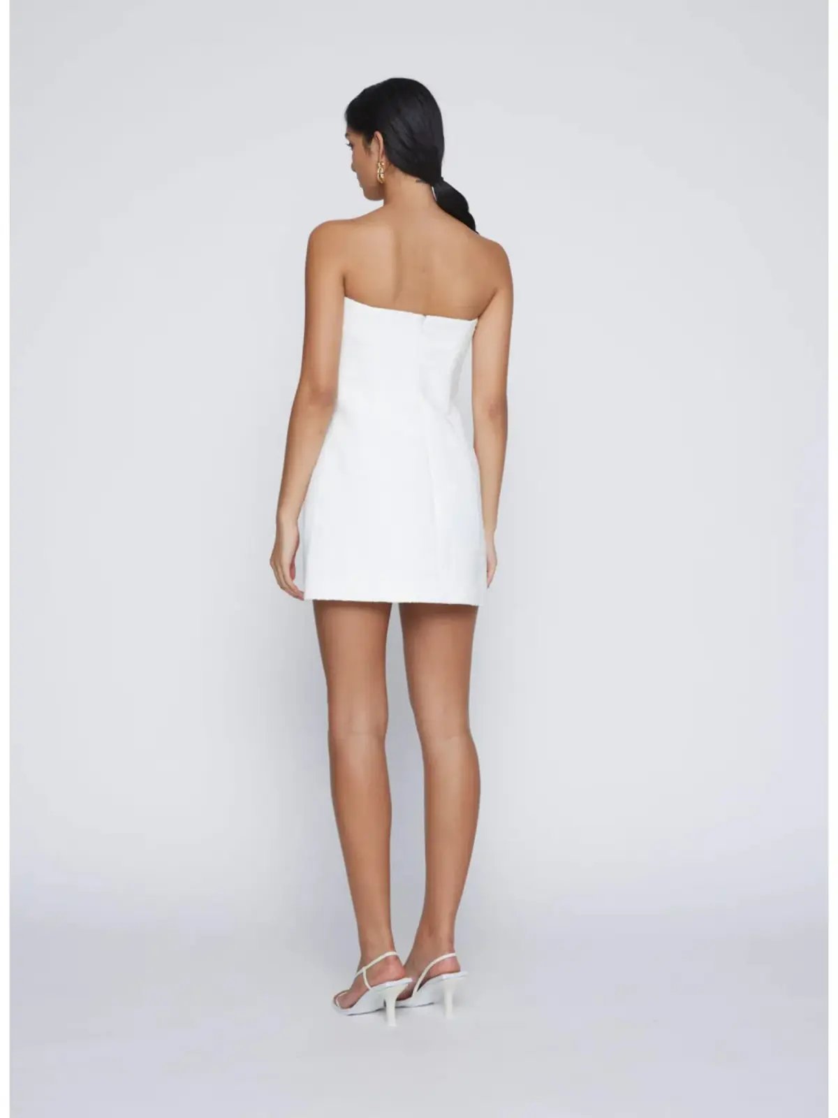 Anna Quan Boucle Paris Mini Dress in White Size AU 10 photo 3