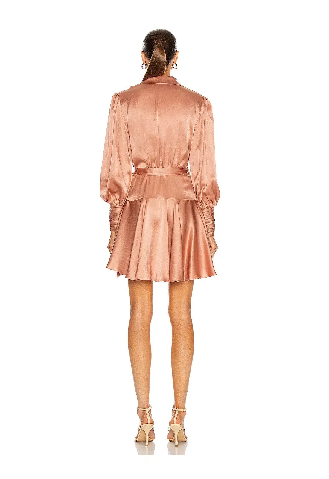 Zimmermann Silk Wrap Mini Dress in Lipstick Size 1 / Au 10 photo 2