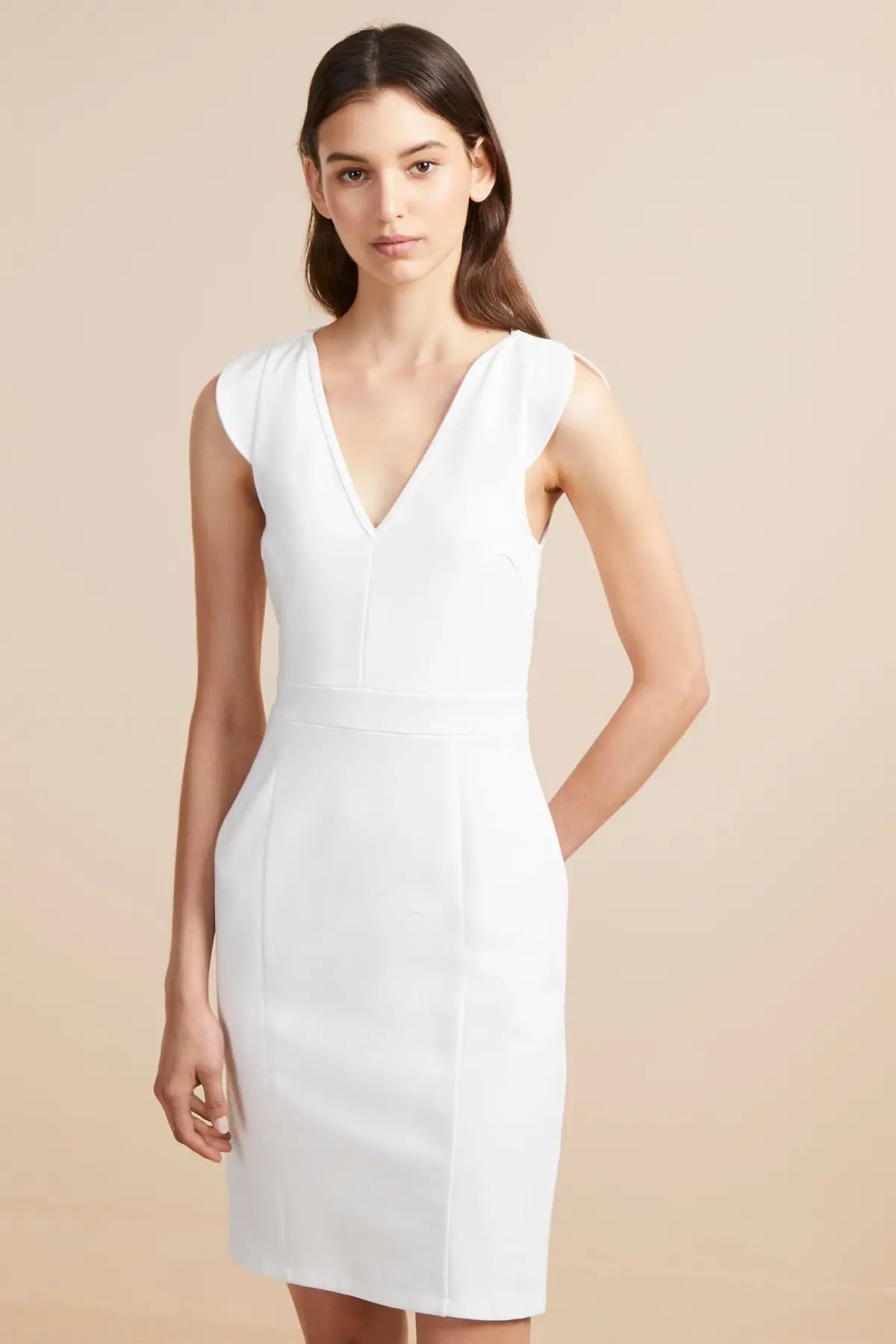 French Connection Lulu Lolo Stretch Bodycon Dress Size 8 photo 2