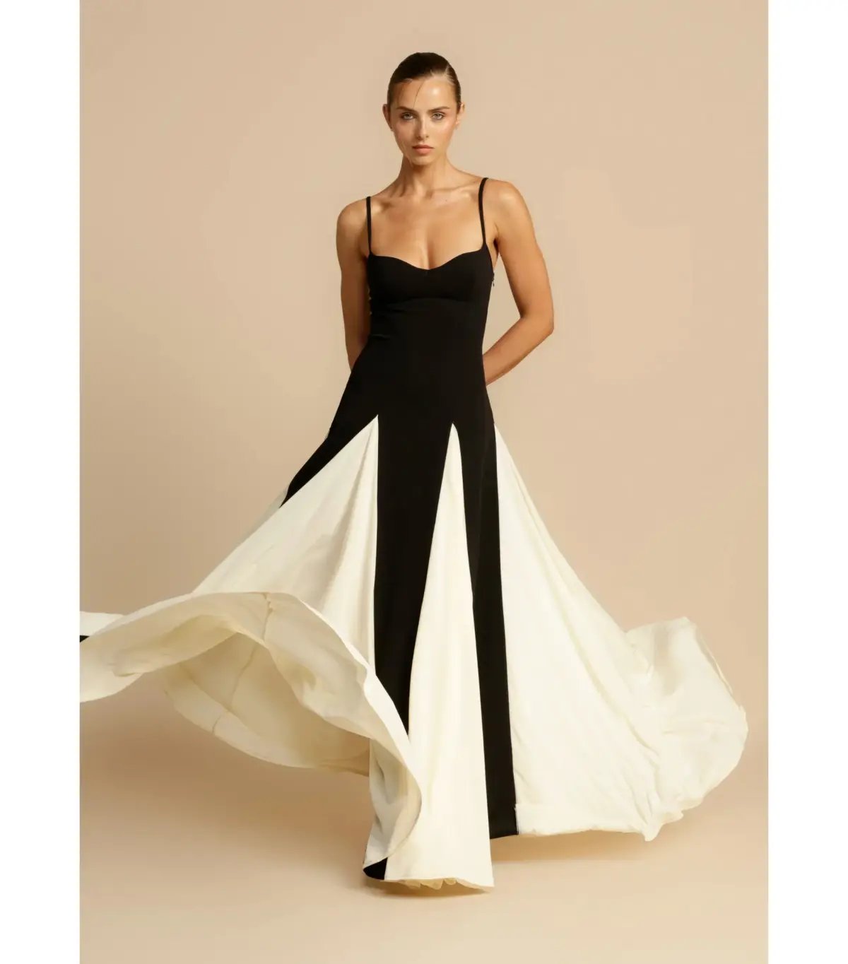 Arcina Ori Paloma Maxi Dress in Black/Cream Size XL / AU 14 photo 3