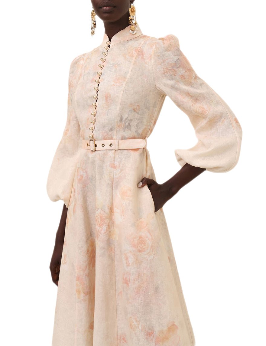 Zimmermann Crush Buttoned Midi Dress - Ciara Floral photo 3