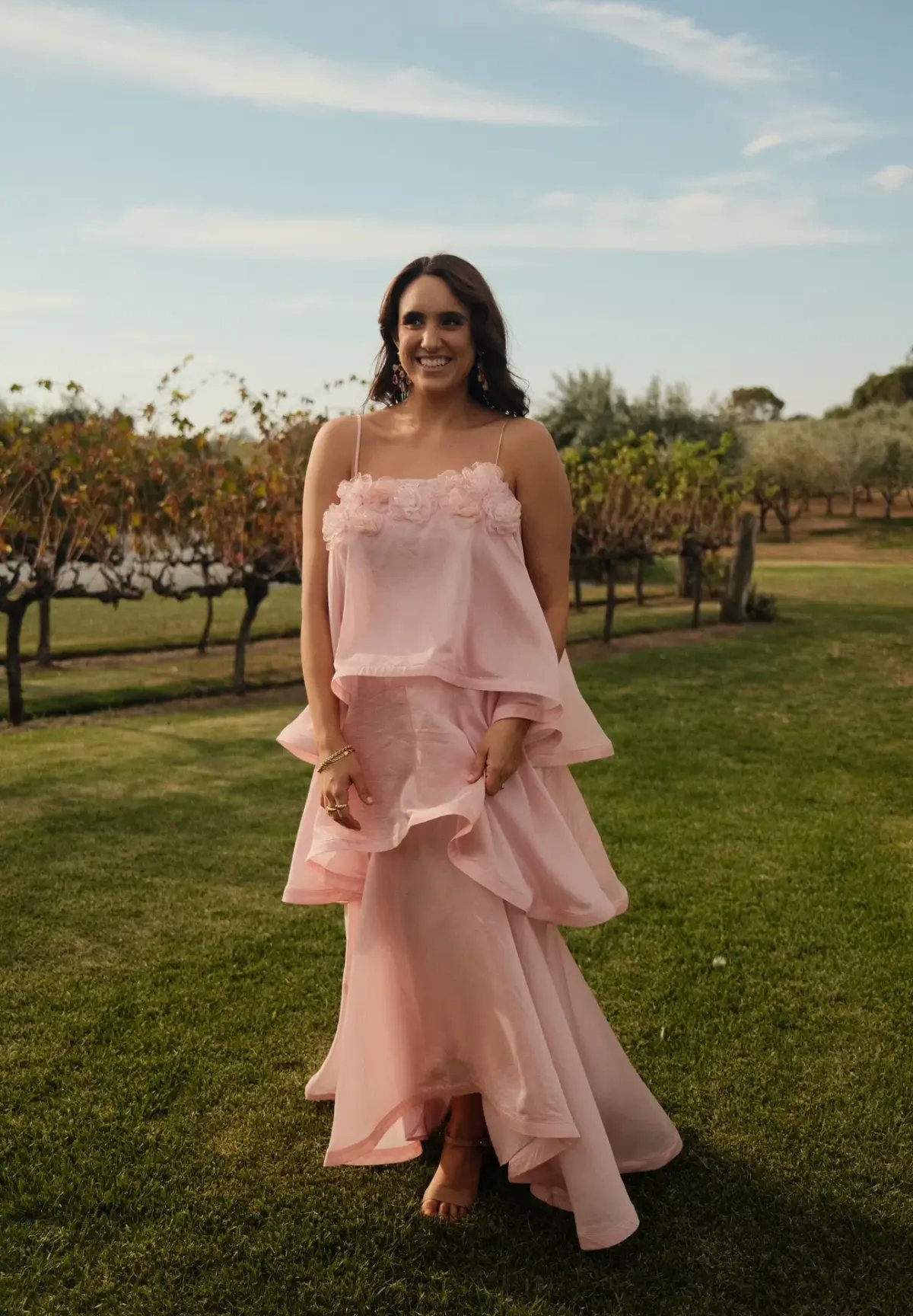 OMR x ELLIATT: Swallowtail Day To Night Maxi Dress Pink Size AU 14 photo 5