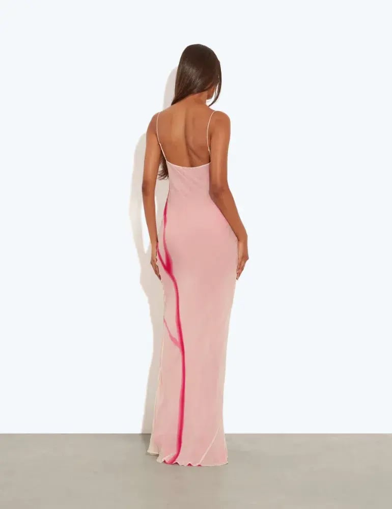 Rat & Boa Corali Dress Maxi Pink Size AU 8 photo 2
