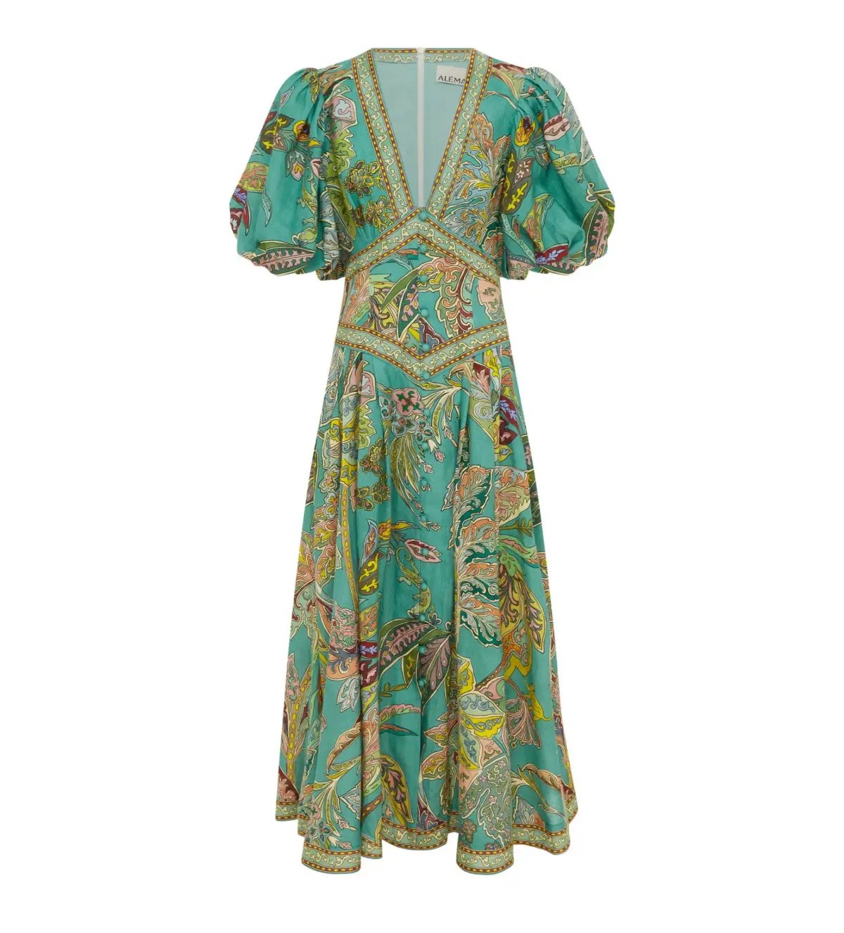 Alemais Franca Midi Dress Print Size AU 14 photo 4