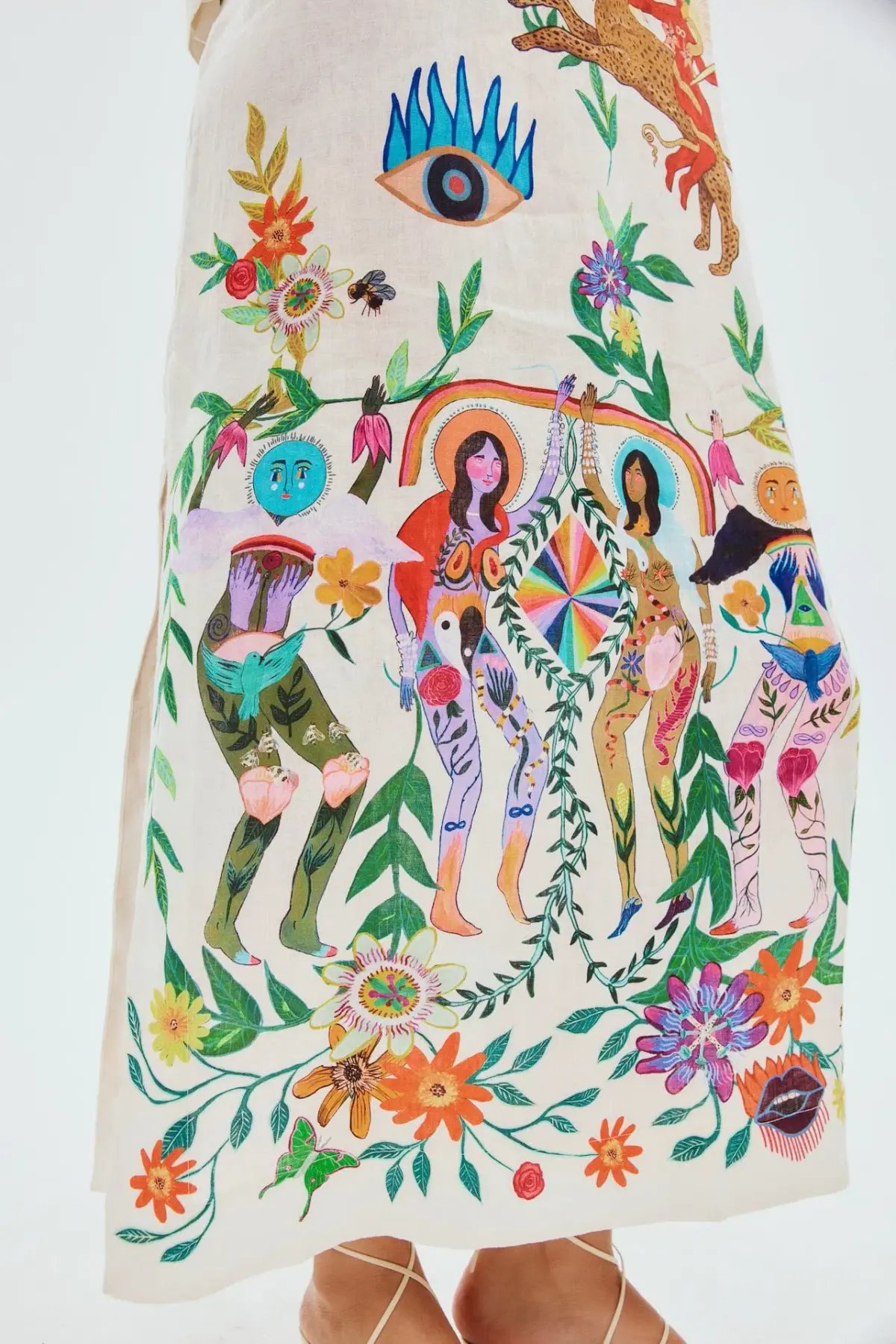 Alemais Meagan Midi Dress Print Size AU 16 photo 4