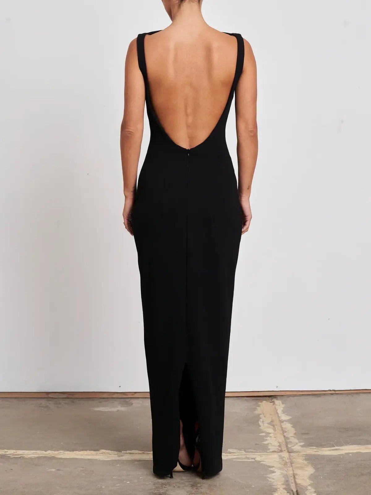 Effie Kats Verona Gown Black Size XL / AU 14 photo 2