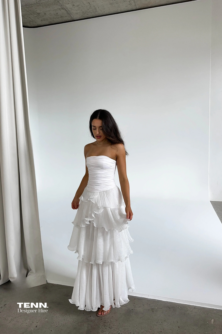 Aje Sunbeam Bustier & Cosmos Tiered Maxi Skirt photo 3