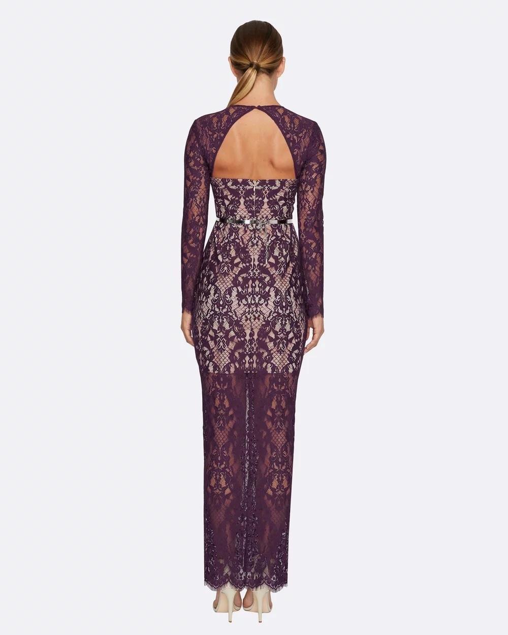 Muse by Rodeo Show Dress Burgundy Size 6 photo 3