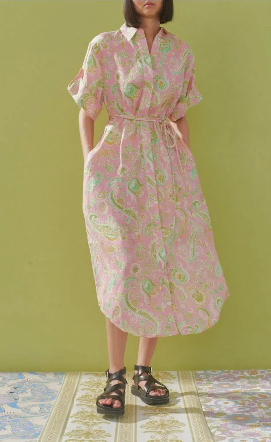 Alemais Marta Shirt Dress Pink Size 10 photo 3